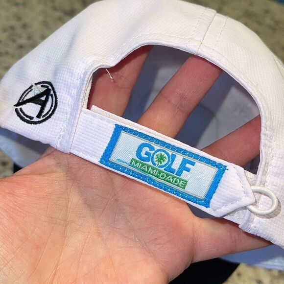 Ahead Golf Miami-Dade Adjustable Cap Hat Classic Cut White UPF 50 NWT - Picture 5 of 5